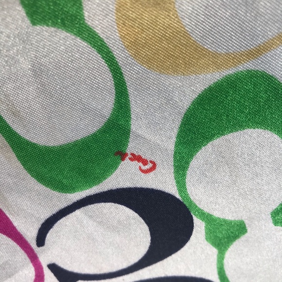 Coach Colourful C Square Scarf - Picture 3 of 3